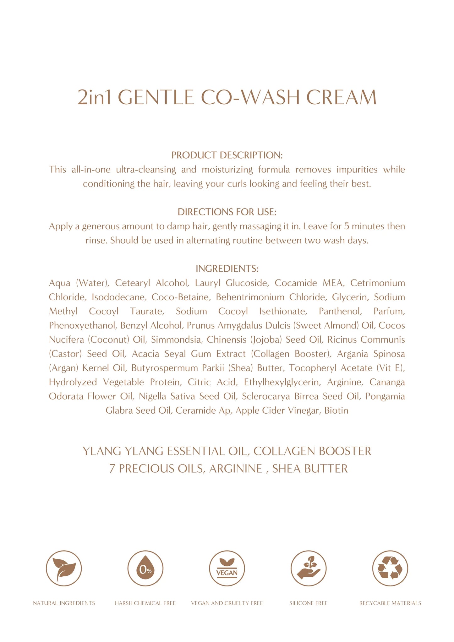 2 IN 1 GENTLE CO-WASH CREAM