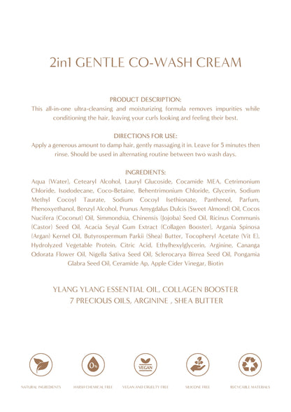 2 IN 1 GENTLE CO-WASH CREAM